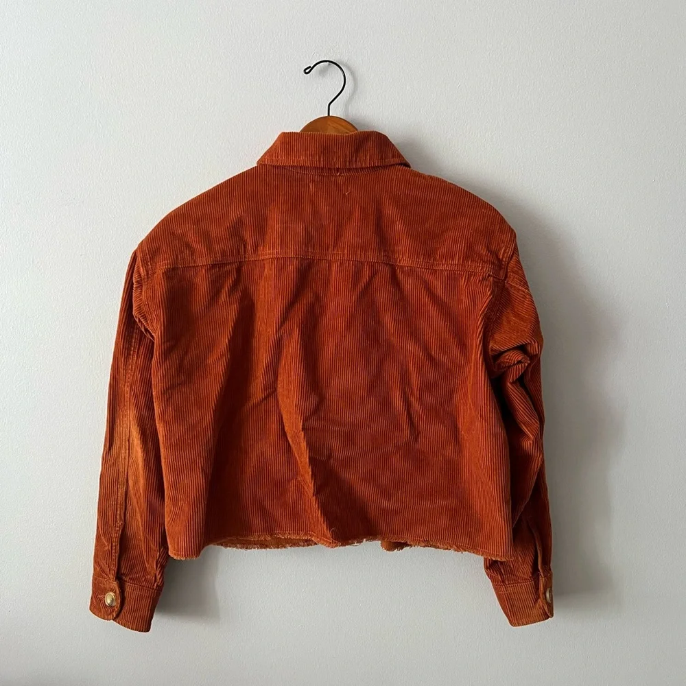 Topshop Rust Corduroy Utility Jacket - Picture 5 of 6